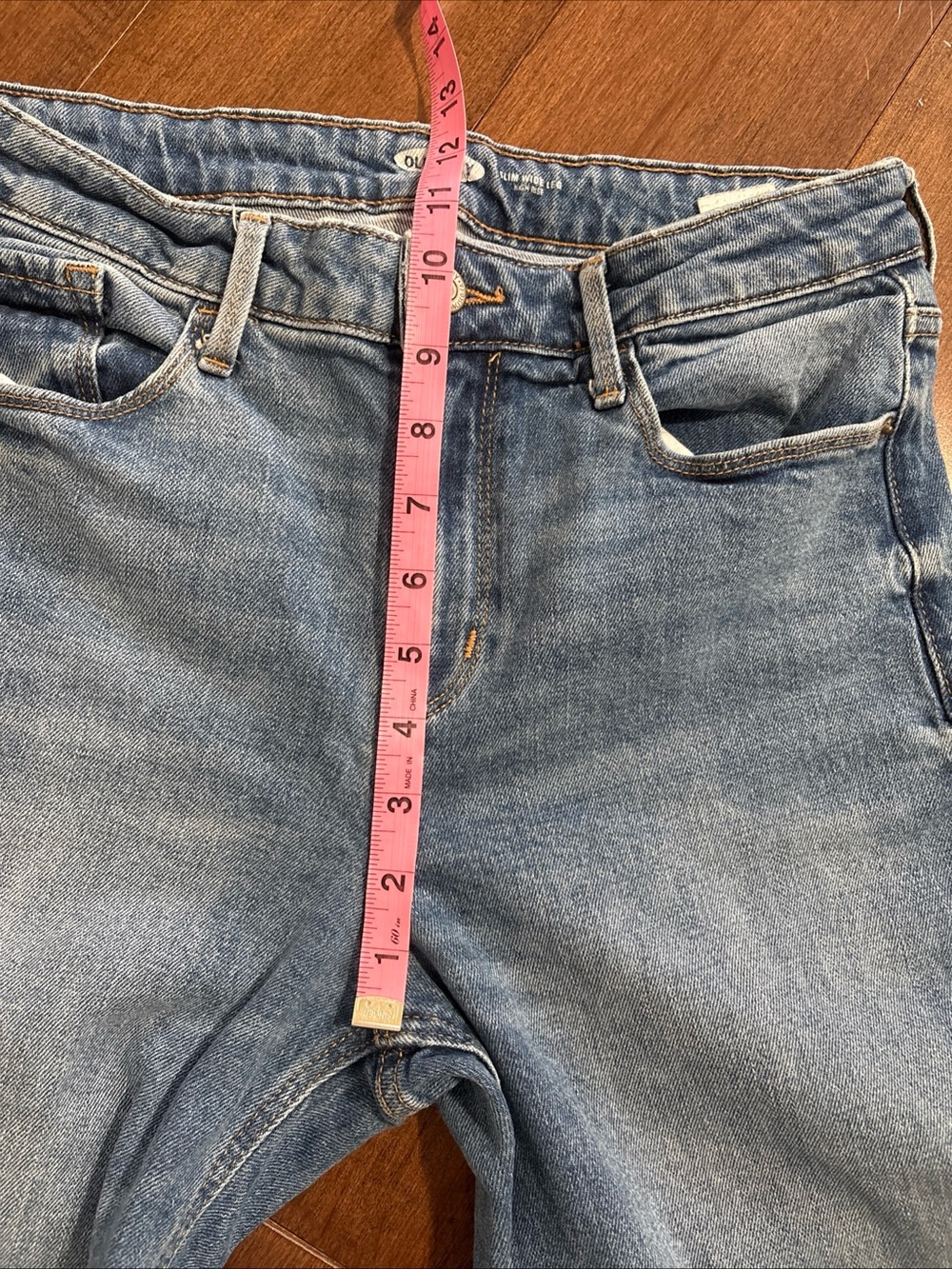 Old Navy High-Waisted Slim Wide-Leg Jeans Womens 8 552771 Cropped 25" Inseam - Picture 11 of 13